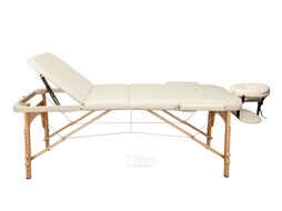 Массажный стол Atlas Sport 70 см складной 3-с деревянный (бежевый)