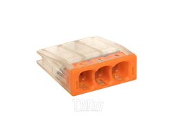 Клемма СМК 2273-243 (с пастой) 3 отверстия 0,5-2.5мм2 (4шт.) EKF PROxima plc-smk-2273-243r