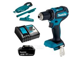 Аккумуляторная дрель-шуруповерт DDF485ZA4 + (DCL180Z, DC18RC, BL1830B) MAKITA DDF485ZA4