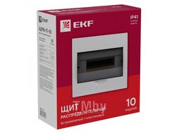Щит распред. встраиваемый c прозрачной дверцей ЩРВ-П-10, IP41, EKF PROxima pb40-v-10