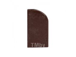 Заглушка (16х16) (4 шт) темное дерево EKF-Plast