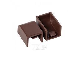 Заглушка (16х16) (4 шт) темное дерево EKF-Plast