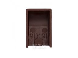 Заглушка (16х16) (4 шт) темное дерево EKF-Plast