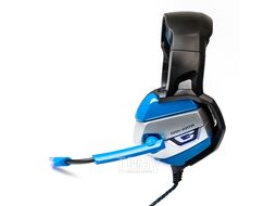 Игровая гарнитура HGK-37L BLUE Dialog Gan-Kata с подсветкой и регулятором громкости, черно-синяя