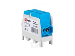 Клемма распределительная КСР с двойным винтом 2x25/2x16 синяя EKF PROxima