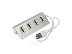 Разветвитель REXANT 4 USB-port серебристый