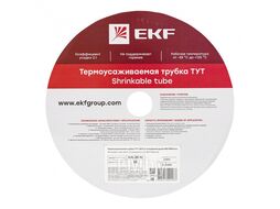 Термоусаживаемая трубка ТУТ 25/12,5 прозрачная рулон EKF PROxima tut-25-tr
