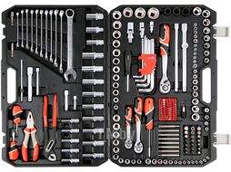 Набор инструмента 1/2", 3/8", 1/4" XXL (225пр.) CrV Yato YT-38941
