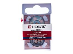 Плашка D-DRIVE круглая ручная с направляющей в наборе М6х1.0, HSS, Ф25х9 мм Thorvik MDG61