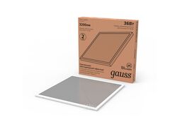 Светильник светодиодный ДВО 36Вт 6500К IP20 3200лм 595х595х19мм офисный призма с выводом кабеля GAUSS 842123327