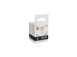 Лампа светодиодная Elementary 7Вт MR16 3000К тепл. бел. GU10 530лм GAUSS 13617
