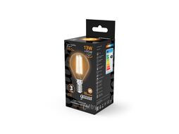 Лампа светодиодная филаментная Filament 13Вт Шар 2700К E14 1100лм GAUSS 105801113