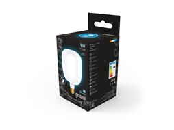 Лампа светодиодная филаментная Filament 9Вт V140 4100К нейтр. бел. E27 890лм milky GAUSS 1015802209