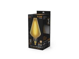 Лампа светодиодная филаментная Filament Vase 8.5Вт 2000К E27 660лм Amber Gauss 180802105