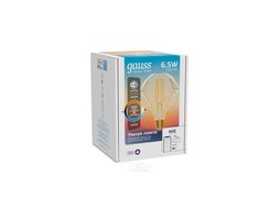 Лампа светодиодная филаментная умная Smart Home Filament 6.5Вт 2000-5500К E27 720лм измен. цветов. темпер. + диммир. управление по Wi-Fi Diamond GAUSS 1370112
