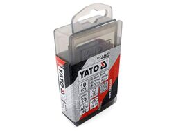Биты в наборе 1/4"х25мм (10шт) S2 HRC58-61 Yato YT-04822