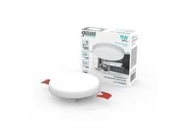 Светильник светодиодный Elementary Adjustable Frameless FL 9Вт 4000К 800лм d85мм монтаж 55-75 кругл. встраив. GAUSS 9034460209