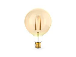 Лампа светодиодная филаментная Filament 10Вт G125 2400К тепл. бел. E27 820лм диммир. golden GAUSS 158802010-D