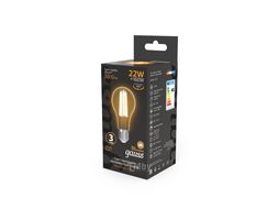 Лампа светодиодная филаментная Filament 22Вт А70 2700К E27 2000лм GAUSS 102902122