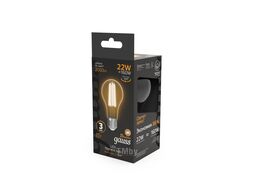 Лампа светодиодная филаментная Filament 22Вт А70 2700К E27 2000лм GAUSS 102902122