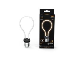 Лампа светодиодная филаментная Filament Artline 4Вт A72 2700К тепл. бел. E27 330лм milky GAUSS 1004802104