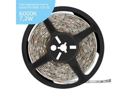Лента светодиодная Elementary 7.2Вт/м 30LED/м бел. IP20 12В DC (уп.5м) GAUSS 355000307