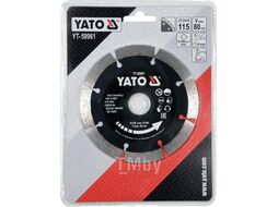 Круг алмазный 115x22.2x1.8мм (сегмент) Yato YT-59961