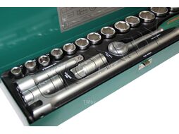 Набор головок торцевых 1/2"DR, 11-32 мм, 19 предметов Jonnesway S04H419S