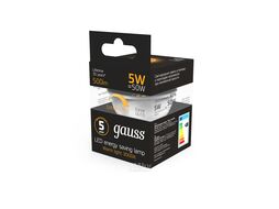 Лампа светодиодная Black 5Вт MR16 3000К тепл. бел. GU10 500лм диммир. GAUSS 101506105-D