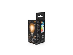 Лампа светодиодная филаментная Filament 7Вт шар 2700К тепл. бел. E14 550лм GAUSS 105801107
