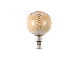Лампа светодиодная филаментная Filament 8Вт G200 2400К тепл. бел. E27 620лм flexible golden GAUSS 154802008