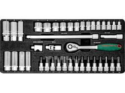 Набор головок торцевых 3/8"DR, 6-24 мм, 41 предмет Jonnesway S04H3141S