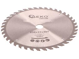 Диск пильный с напаянными зубцами из твердых сплавов 230х22х40T Geko G00140