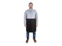 Защитный халат с антистатическими свойствами Carbo-Lab, цвет серый/черный, размер XXL JETA PRO JPR275/XXL