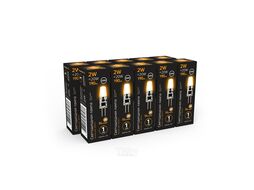 Лампа светодиодная Black 2Вт капсульная 2700К тепл. бел. G4 190лм 220В силикон GAUSS 107707102