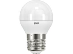 Лампа светодиодная Black 7Вт шар 4100К нейтр. бел. E27 590лм диммир. GAUSS 105102207-D