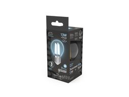 Лампа светодиодная филаментная Filament 13Вт Шар 4100К E27 1150лм GAUSS 105802213