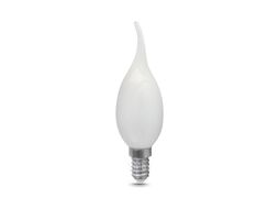 Лампа светодиодная филаментная Filament 5Вт свеча на ветру 2700К тепл. бел. 420лм milky GAUSS 104201105