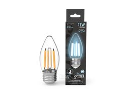 Лампа светодиодная филаментная Filament 7Вт Свеча 4100К E27 580лм GAUSS 103802207