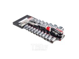 Набор инструмента 1/2" (19пр.) CrV Yato (пластиковый держатель) YT-38681