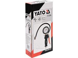 Пневмопистолет с манометром для подкачки колёс Yato YT-23703