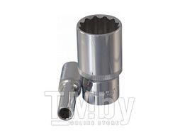 Головка торцевая глубокая 12-гранная 1/2"DR, 16 мм Ombra 112216
