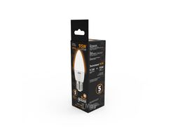 Лампа светодиодная Black 9.5Вт свеча 3000К тепл. бел. E27 890лм GAUSS 103102110
