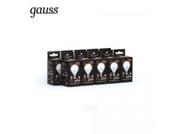 Лампа светодиодная Black 9.5Вт шар 3000К тепл. бел. E14 890лм GAUSS 105101110