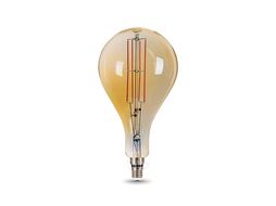 Лампа светодиодная филаментная Filament 8Вт A160 2400К тепл. бел. E27 780лм golden straight GAUSS 149802008