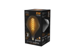 Лампа светодиодная филаментная Filament 8Вт SD160 2400К тепл. бел. E27 300лм flexible gray GAUSS 163802008