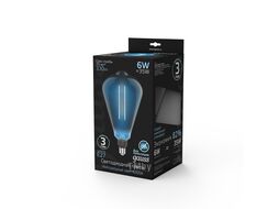 Лампа светодиодная филаментная Vintage Filament Straight 6Вт ST164 4000К нейтр. бел. E27 330лм 164х297мм Gray GAUSS 157802205