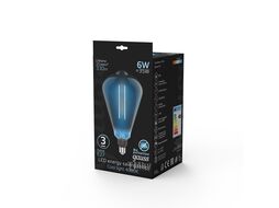 Лампа светодиодная филаментная Vintage Filament Straight 6Вт ST164 4000К нейтр. бел. E27 330лм 164х297мм Gray GAUSS 157802205