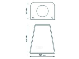 Светильник садово-парковый Sigma НТУ 2х35Вт GU10 IP54 170-240В 50Гц 125х88х156 архитектурный настенный GAUSS GD164
