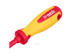 Отвертка Insulated, SL4,0 x 100 мм, CrMo, до 1000 В, двухкомп.рукоятка MATRIX PROFESSIONAL 12916